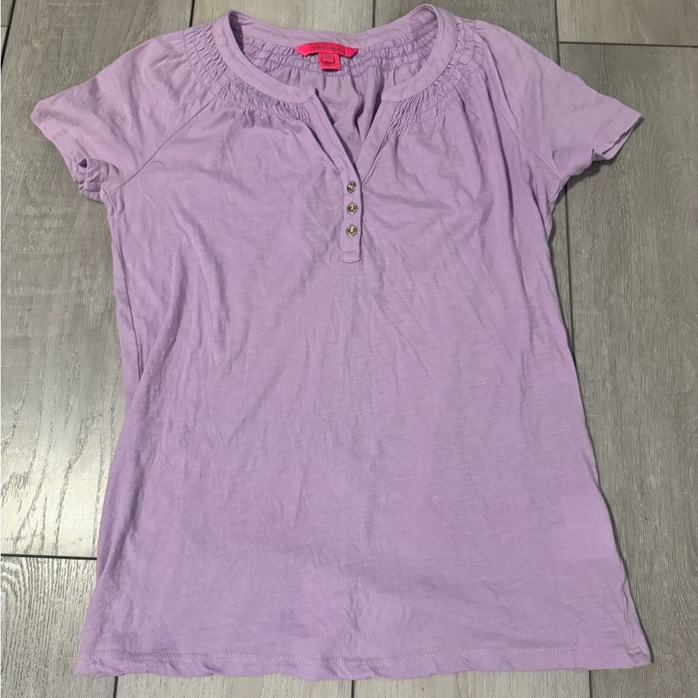 Lilly Pulitzer Short Sleeve Essie Top size XXS - fits like XS